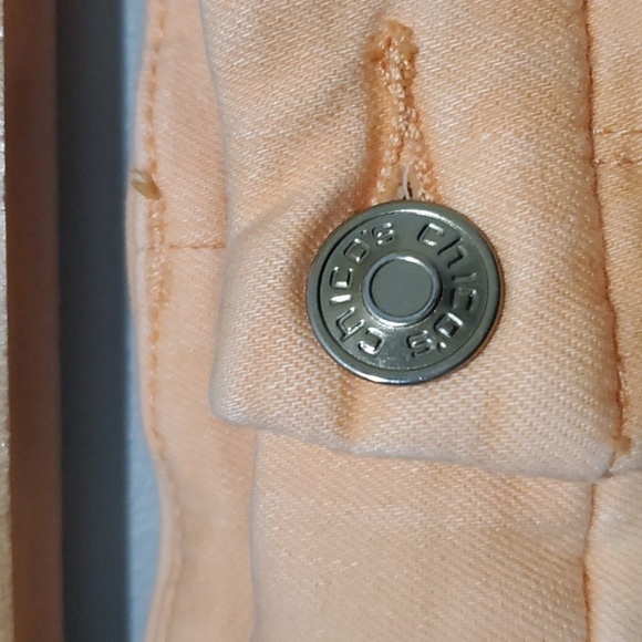 Chico's Jeans Womens Size 4 Chicos 0 Peach So Slimming Girlfriend Slim Leg Ankle - Picture 6 of 12